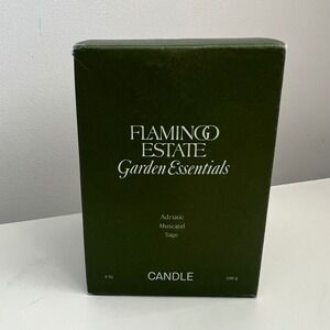 Flamingo Estate Adriatic Muscatel Sage Candle 8oz 100% Vegetable Wax Hand Poured